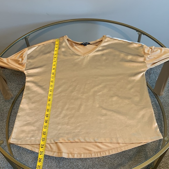 Charlie Long Sleeve Satin V Neck Top - Picture 12 of 16